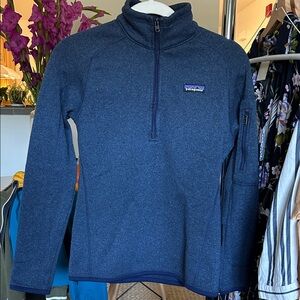 Patagonia  Women's Blue Zip-Up Sweater